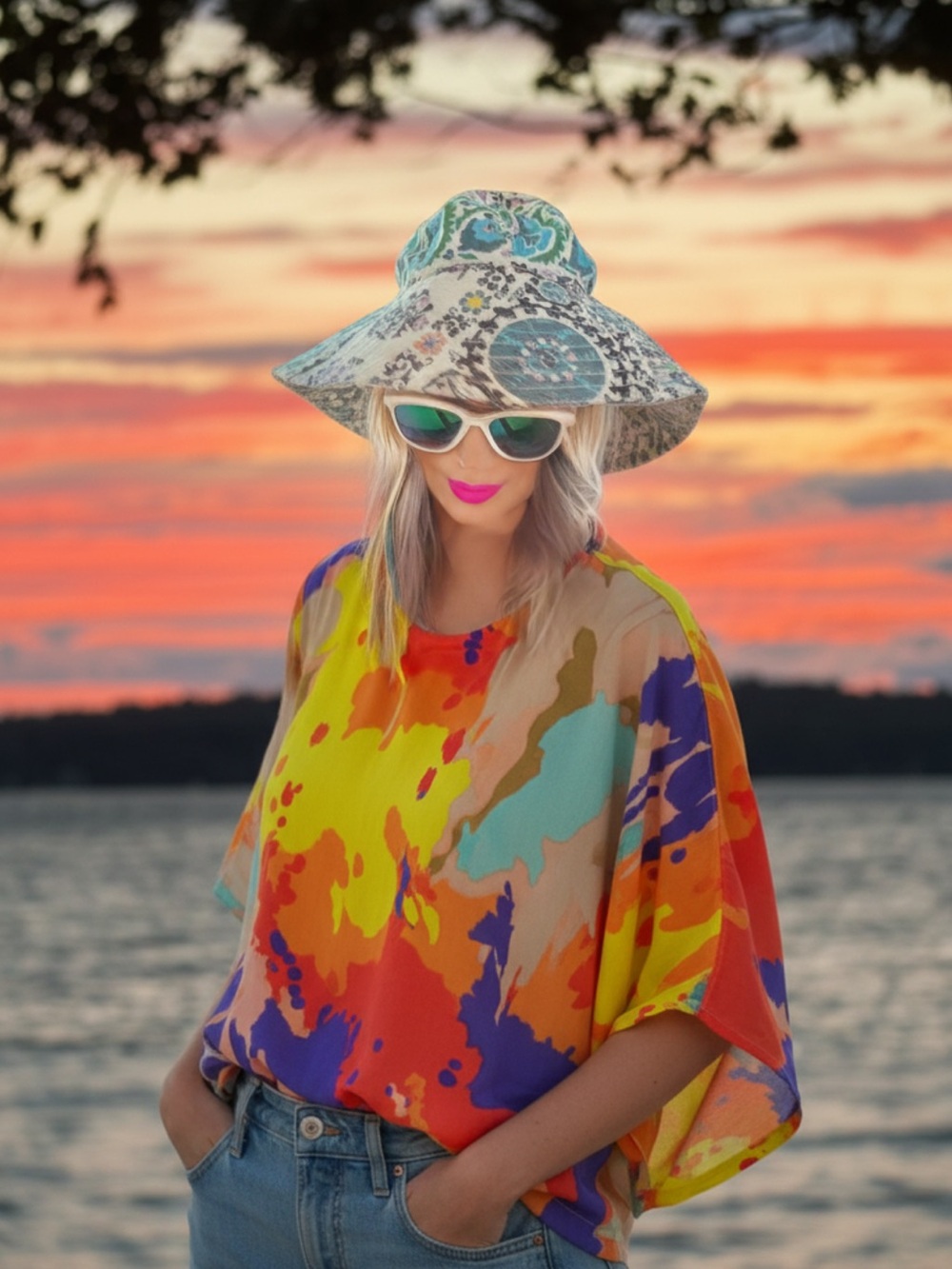 Etro Multicolor Wide-Brim Paisley Sun Hat
NWOT.